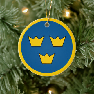 Roundel of Sweden Julgransprydnad Keramik