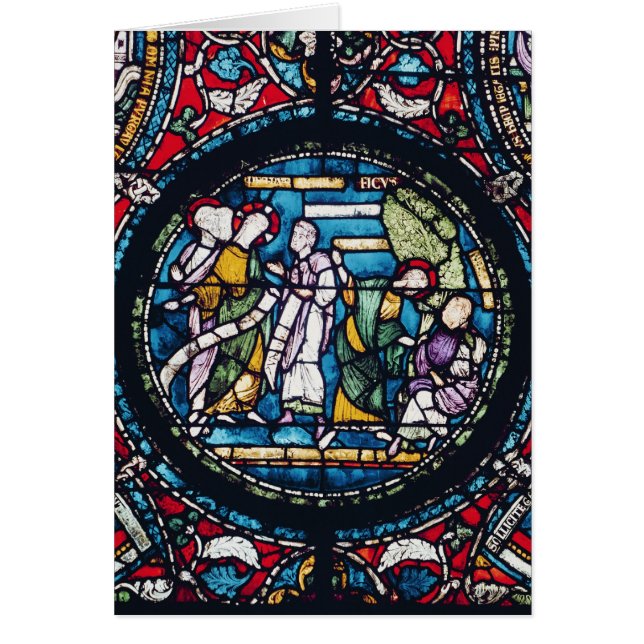 Roundel som visar parabeln av Figträd Hälsningskort (Framsidan)