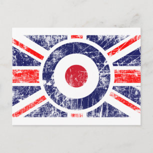Roundel Target Mods UK Target Union Jack Vykort