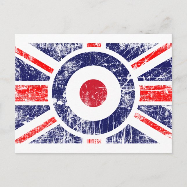 Roundel Target Mods UK Target Union Jack Vykort (Framsida)