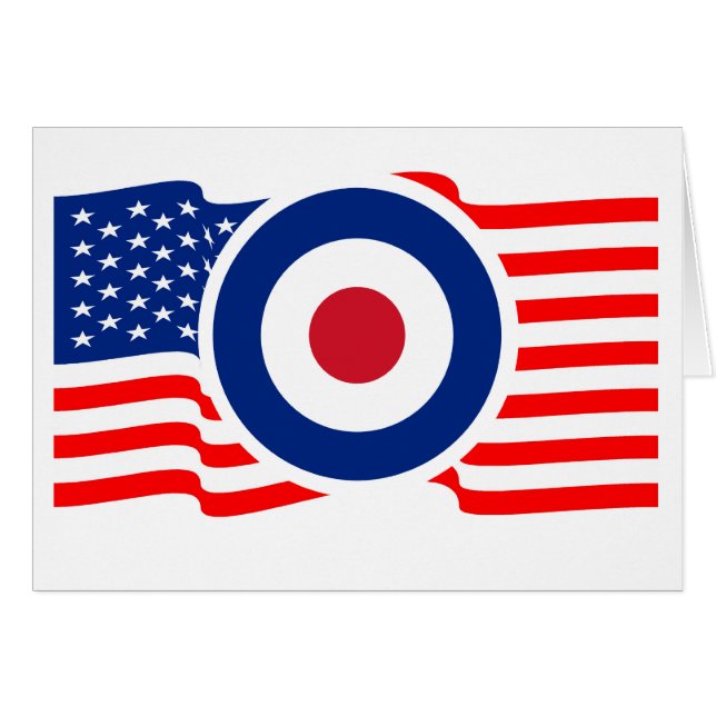 Roundel USA Target Graphic Hälsningskort (Framsidan Horizontal)