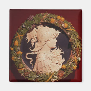 Roundel uthärda ett profileraporträtt magnet