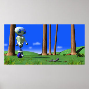 ROUNDER WATCHING A MASK POSTER
