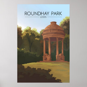 Roundhay Park Leeds Resemål Poster