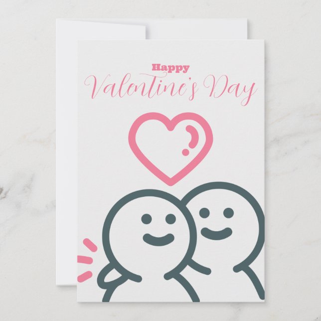 Roundhead Alla hjärtans dag Julkort (Framsida)