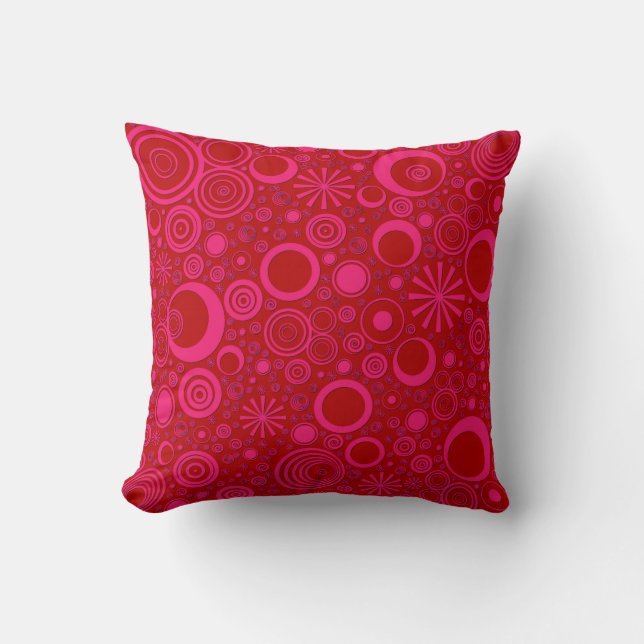 Rounds Rosa-Red Dekorativ kudde (Framsida)