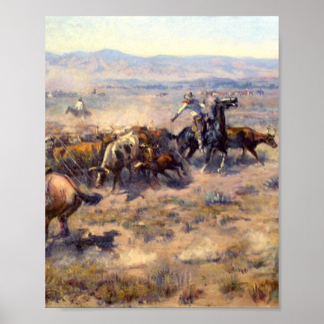 Roundup 1913 - Charles Marion Russell Poster (Framsidan)