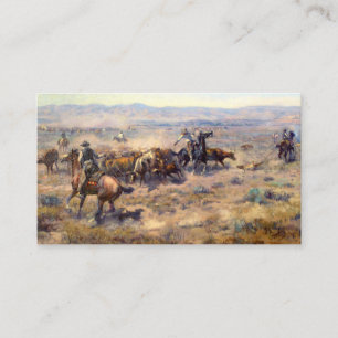 Roundup 1913 - Charles Marion Russell Visitkort