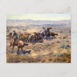 Roundup 1913 - Charles Marion Russell Vykort
