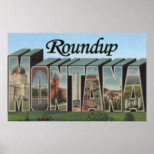 Roundup Montana Poster