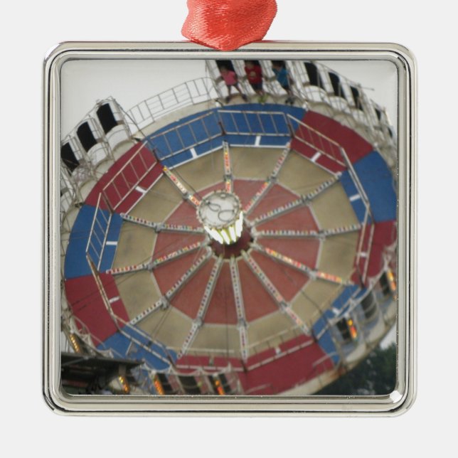 Roundupen Amusment parkerar ritt Julgransprydnad Metall (Framsidan)