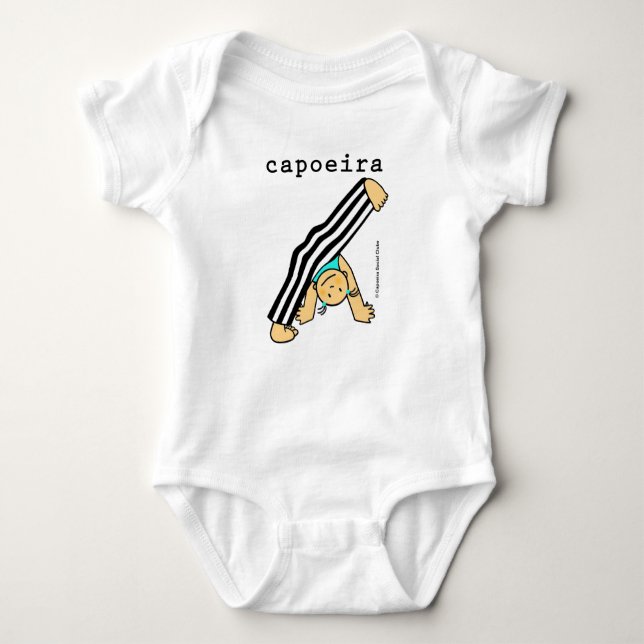 Roupa de bebê com desenho de de Capoeira  T Shirt (Framsida)