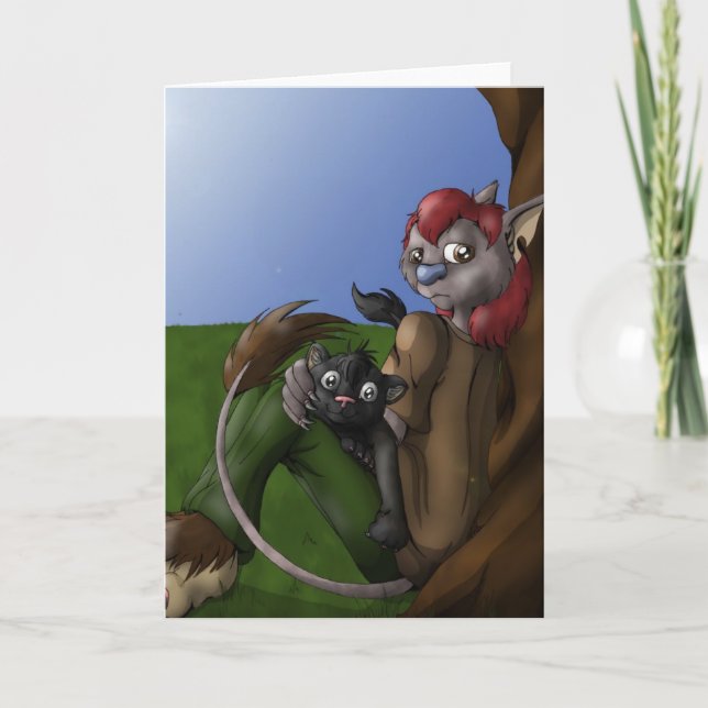 Rousoe & Kenji hälsningkort Kort (Framsida)