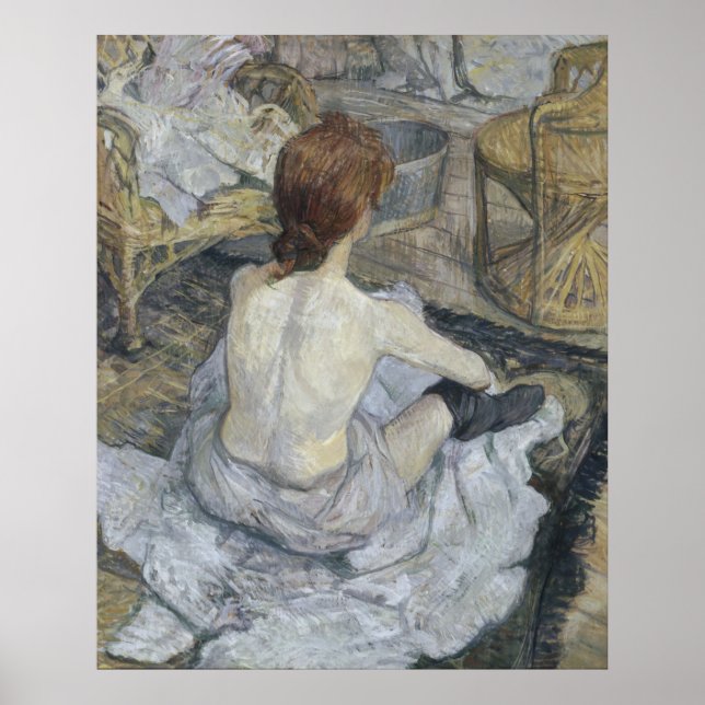 Rousse La Toilette Toulouse-Lautrec Poster (Framsidan)