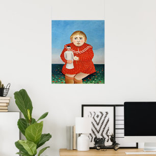 Rousseau - Barn med docka Poster
