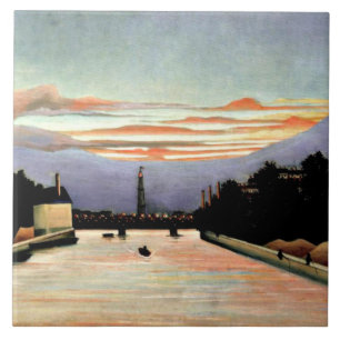 Rousseau - Eiffel Torn, bra art Kakelplatta
