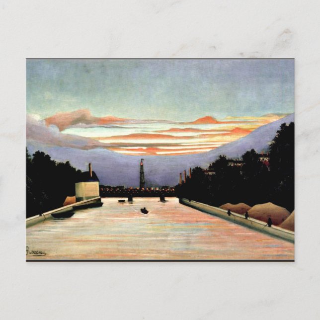 Rousseau - Eiffel Torn, bra art Vykort (Framsida)