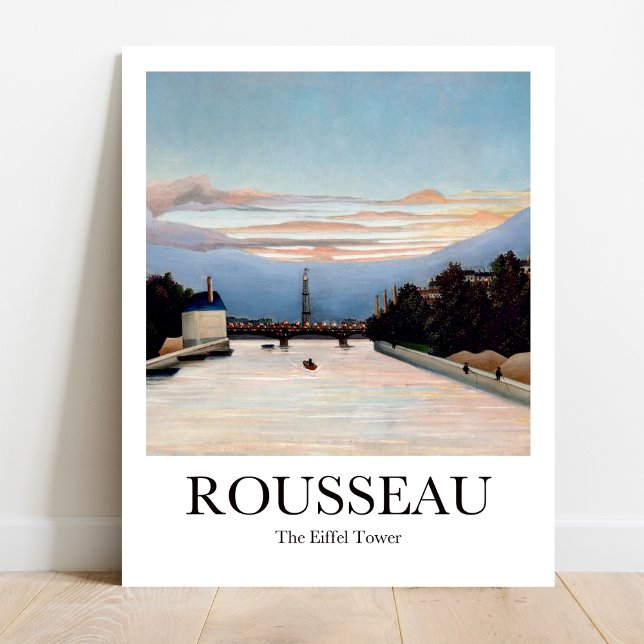 Rousseau, Eiffel Torn Poster (Paris Icon: The Eiffel Tower by Rousseau. Bold & Colorful Poster)