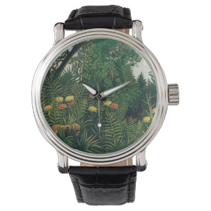 Rousseau för Folk konst djungel Armbandsur