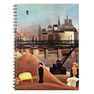 Rousseau - Ile Saint Louis och Notre Dame Anteckningsbok