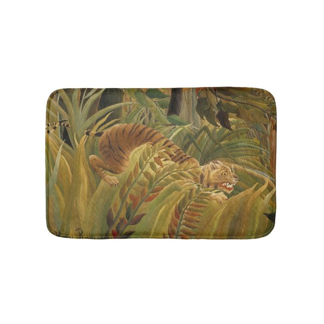 Rousseau Jungle Tropical Tiger Art Badrumsmatta (Framsidan)