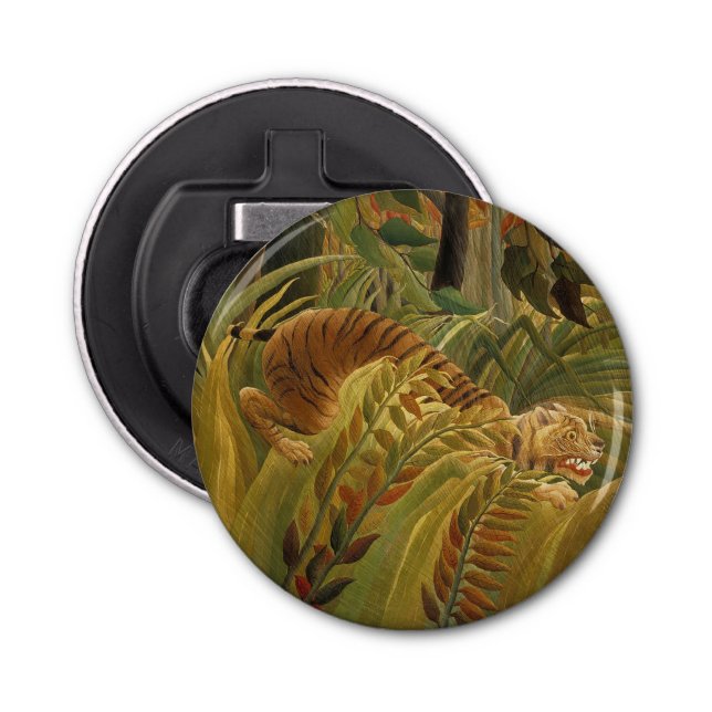 Rousseau Jungle Tropical Tiger Art Flasköppnare (Framsidan)