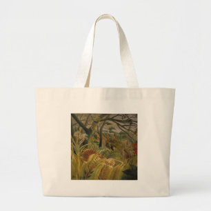 Rousseau Jungle Tropical Tiger Art Jumbo Tygkasse