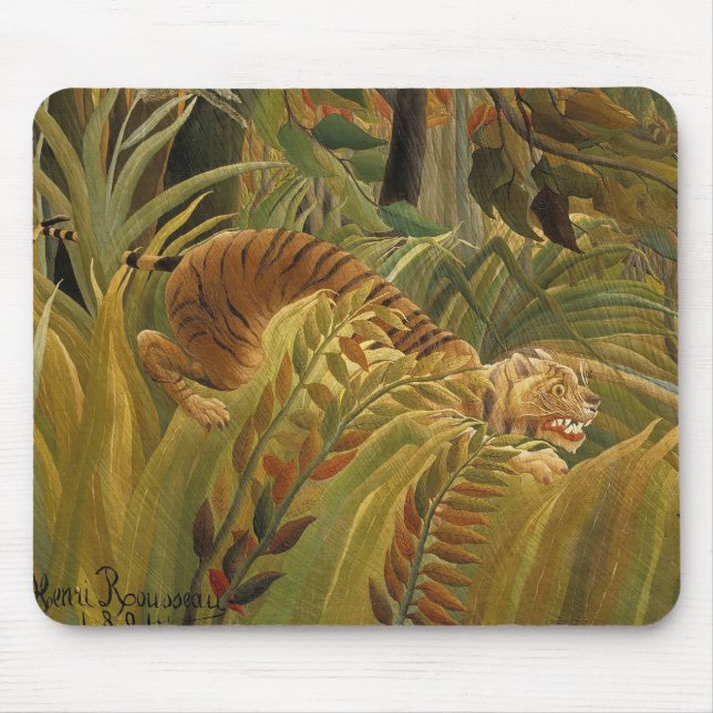 Rousseau Jungle Tropical Tiger Art Musmatta (Framsidan)