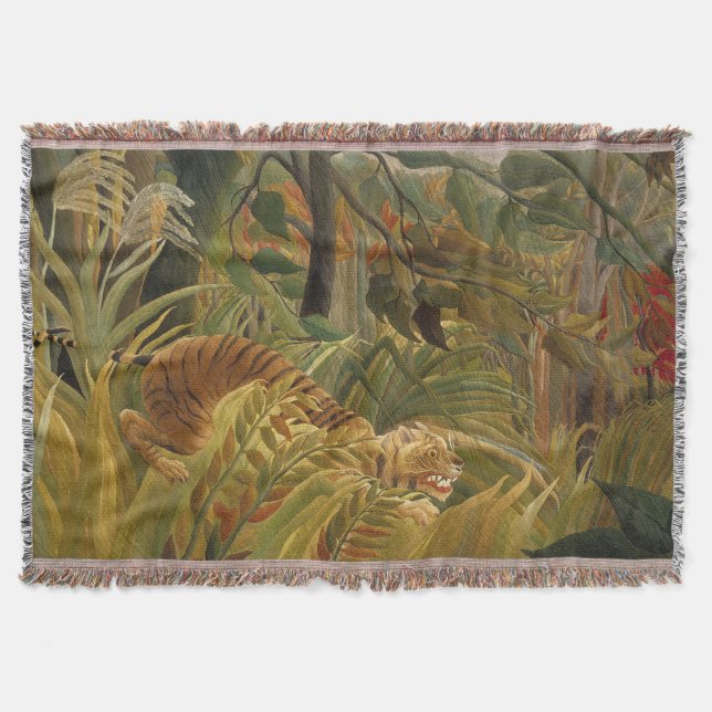 Rousseau Jungle Tropical Tiger Art Mysfilt (Framsidan)