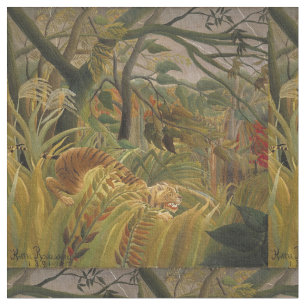 Rousseau Jungle Tropical Tiger Art Tyg