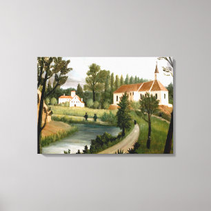 Rousseau - Liggande med chapel, bra konst Canvastryck