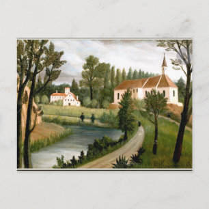 Rousseau - Liggande med chapel, bra konst Vykort