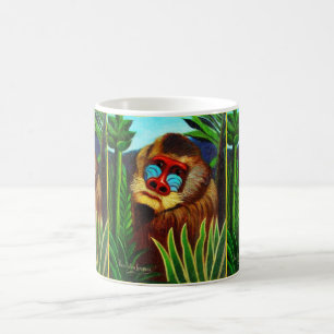 Rousseau - Mandril i djungeln (anpassning) Kaffemugg