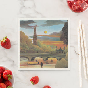 Rousseau - Seine och Eiffel Torn Pappersservett