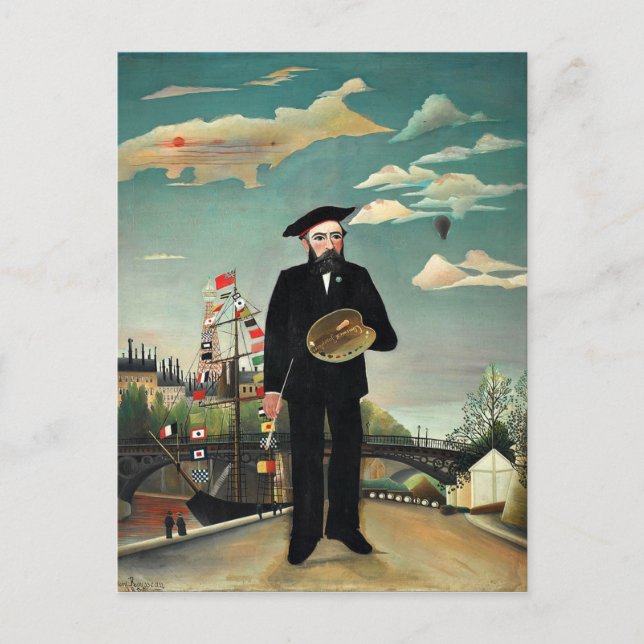 Rousseau - Self-Porträtt, 1890 Vykort (Framsida)