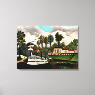 Rousseau - The Tvätt Boat, bra Art-tavla, Canvastryck