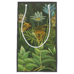 Rousseau Tropical Jungle Lejon Painting