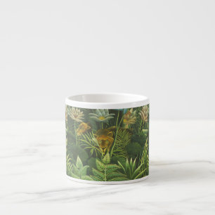 Rousseau Tropical Jungle Lejon Painting Espressomugg