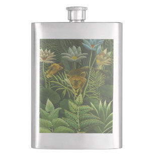 Rousseau Tropical Jungle Lejon Painting Fickplunta