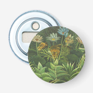 Rousseau Tropical Jungle Lejon Painting Flasköppnare