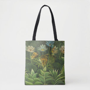 Rousseau Tropical Jungle Lejon Painting Tygkasse