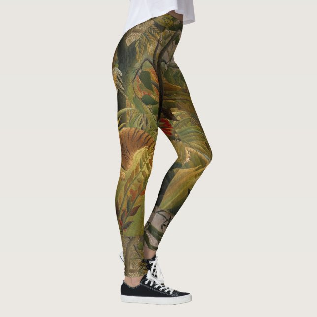 Rousseaus damasker för tigerkonst leggings (Höger)