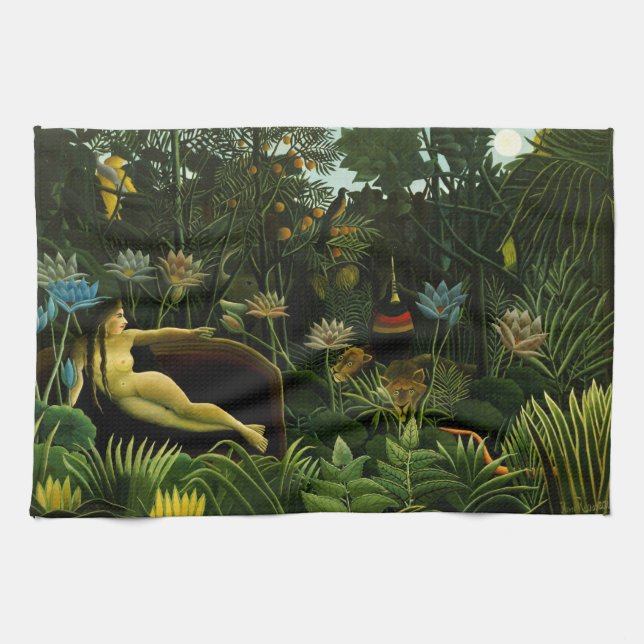 Rousseau's "Dream" handduk Kökshandduk (Horisontell)