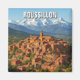 Roussillon Frankrike Travel Magnet