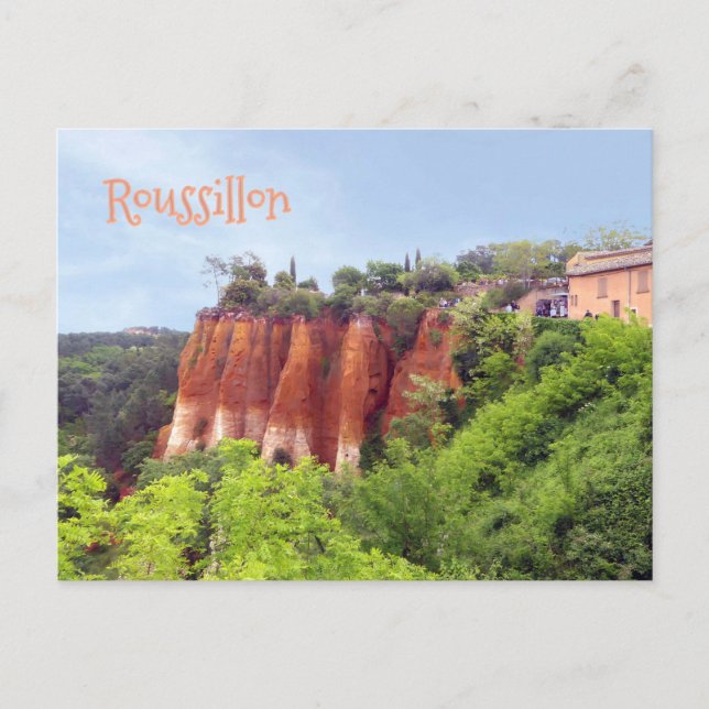 ROUSSILLON, FRANKRIKE VYKORT (Framsida)