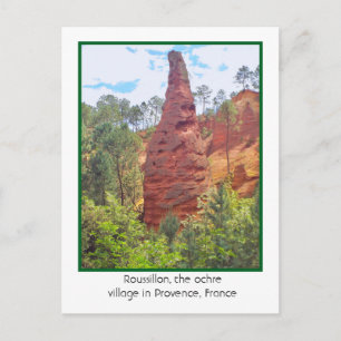 ROUSSILLON, OCKRA BY, PROVENCE,FRANKRIKE VYKORT