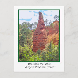 ROUSSILLON, OCKRA BY, PROVENCE,FRANKRIKE VYKORT