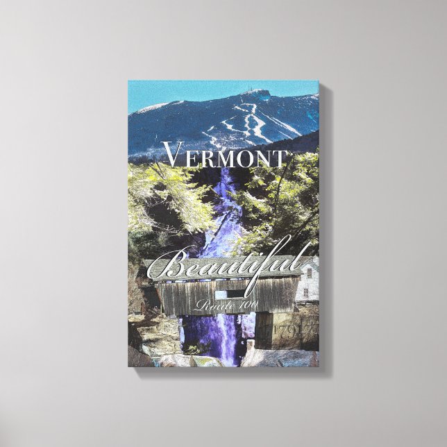 Route 100, Vermont Canvastryck (Framsida)