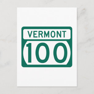 Route 100, Vermont, USA Vykort