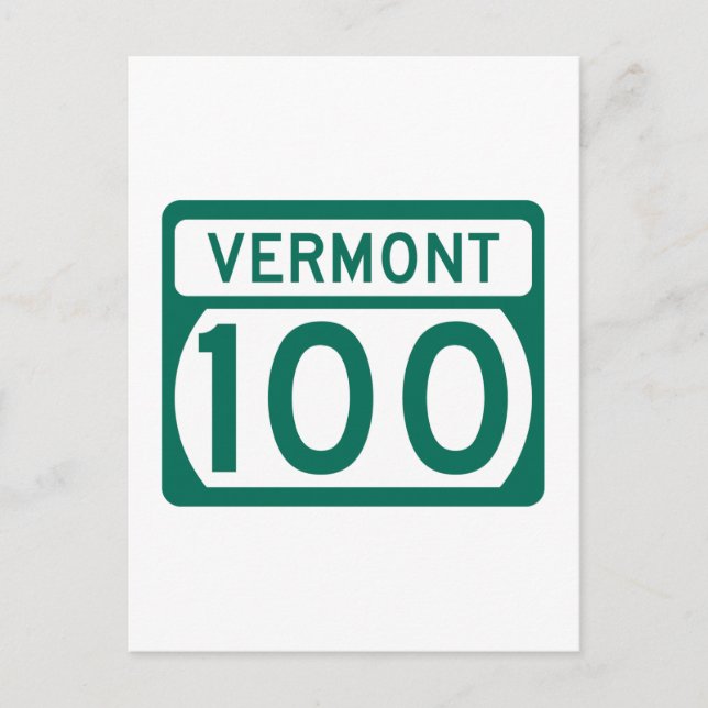 Route 100, Vermont, USA Vykort (Framsida)